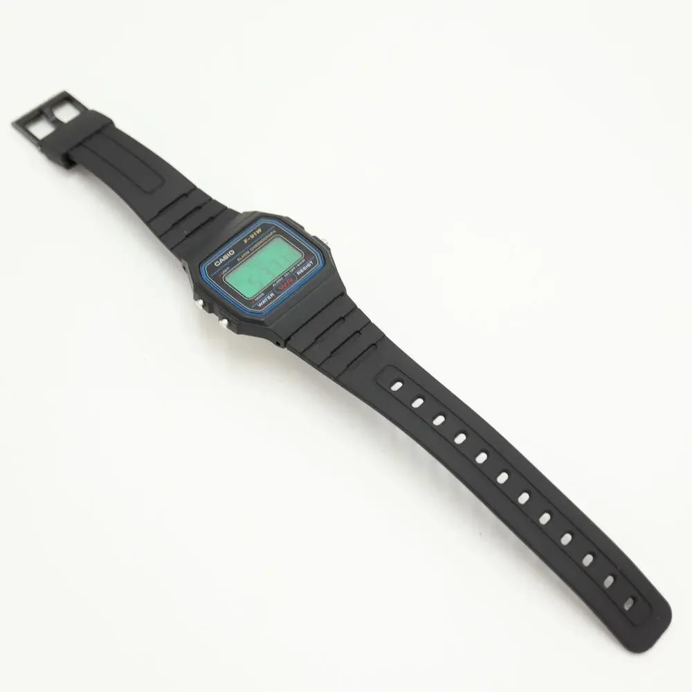 Casio F-91W Custom Mod UPGRADED BACKLIGHT Color Screen Green Digital Watch